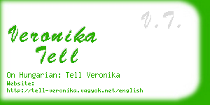 veronika tell business card